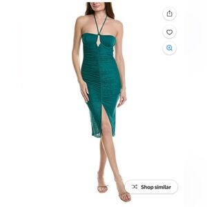 NWOT Vix Paula Hermanny Nila Midi Dress, Jasper XS